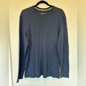 Smartwool Men's Navy 100% Merino Wool Thick Long Sleeve